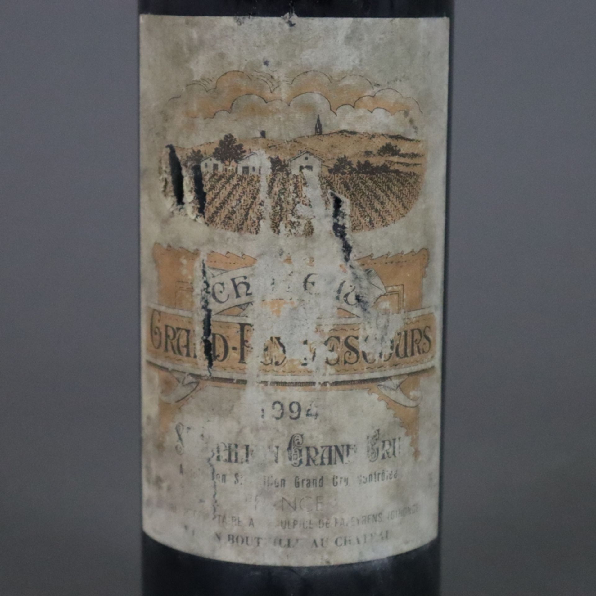 Wein - 1994 Château Grand-Pey-Lescours, Saint-Émilion Grand Cru, France, 0,7 L, Flasche verschmutzt - Image 4 of 6