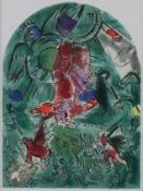 Chagall, Marc (1887 Witebsk - 1985 St. Paul de Vence) - "La Tribu de Gad", Farblithografie nach dem