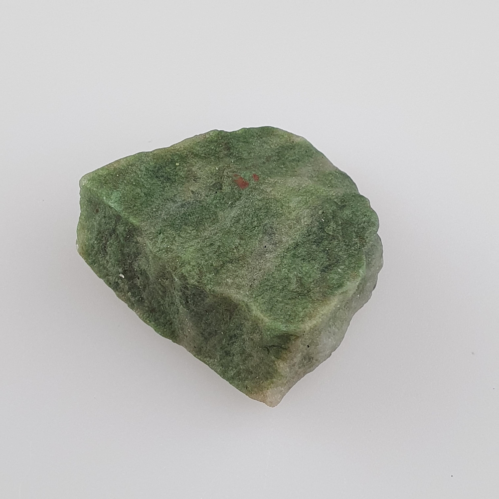 Green aventurine gemstone rough 189ct; weight ca. 37,4 Gr.; size ca. 36 x 34 mm - Image 4 of 4