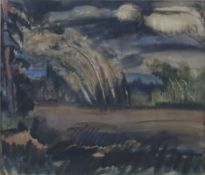 Mayer-Marton, Georg (1897Györ - 1960 Liverpool) - Englische Landschaft, Oktober 1947, Aquarell/Goua