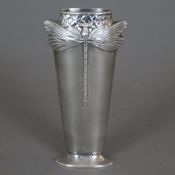 Libellenvase - Christofle, Paris, 2. Hälfte 20. Jh., versilberte Ziervase nach dem Originalmodell v