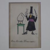 Herrmann, Theodor (1881 Stade - 1926 Bremen) - "Herr Direktor Wimmer", Aquarell und Bleistift auf P