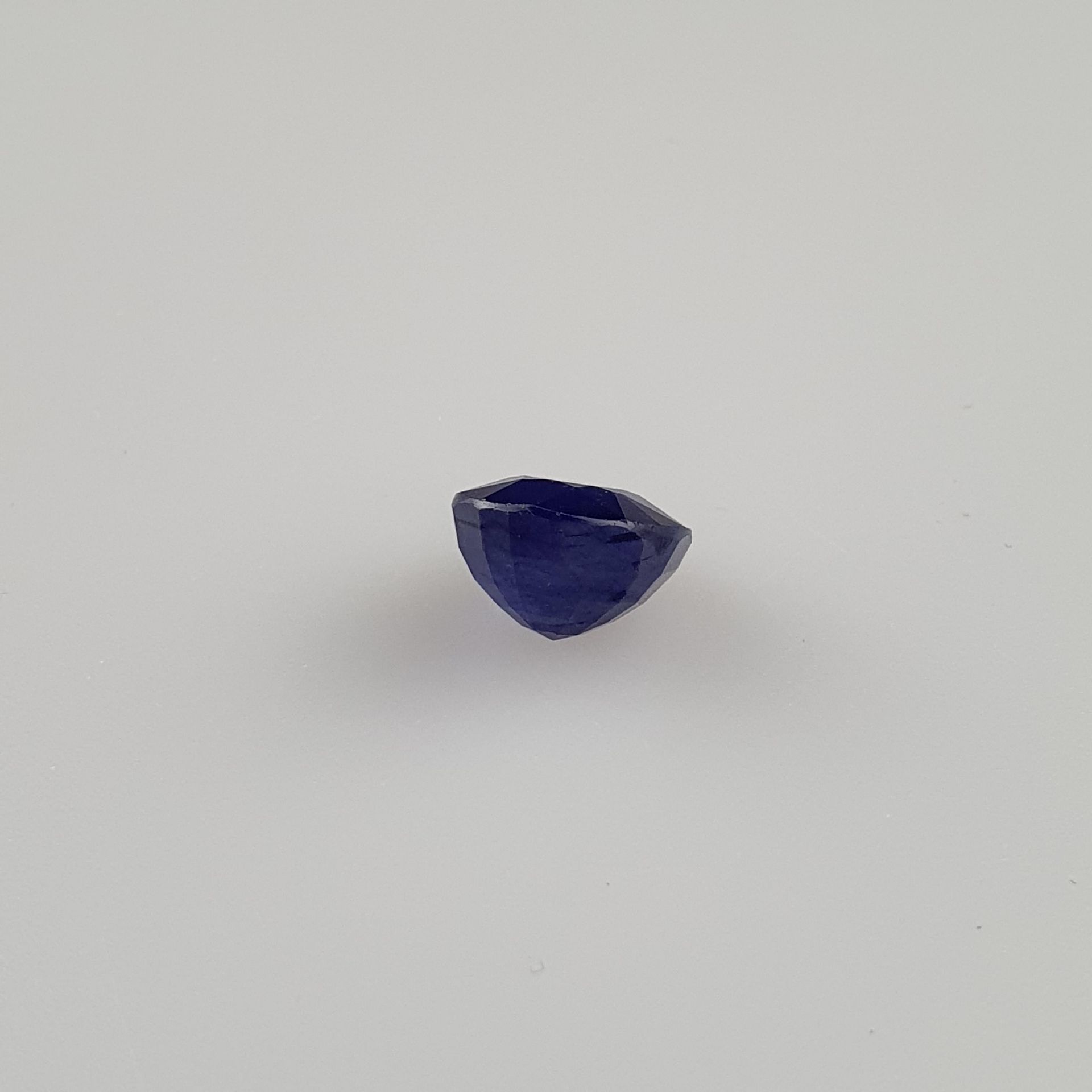 Loser Saphir- blauer Saphir, oval facettiert, ca.9.12ct, mit IDT-Zertifikat - Bild 4 aus 8