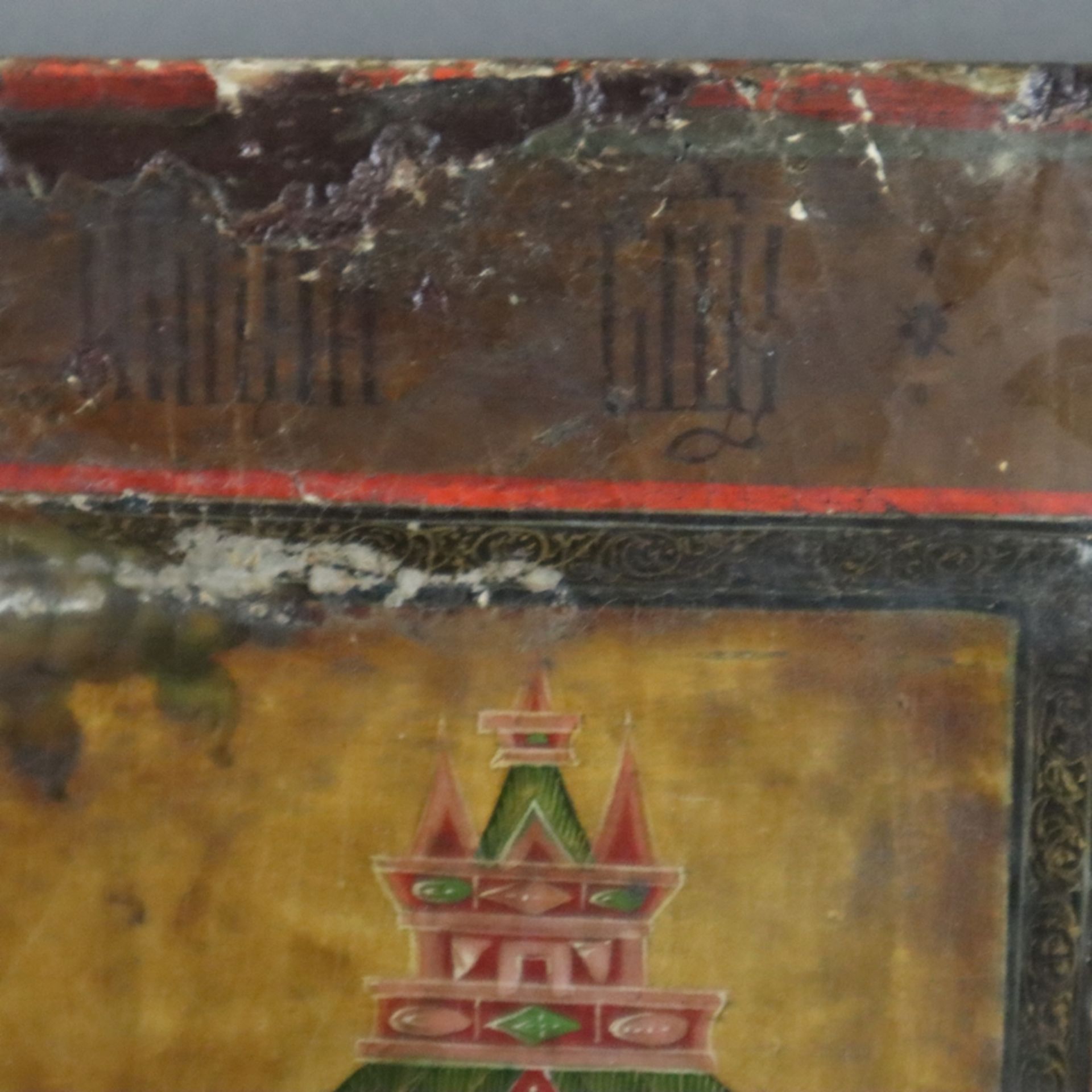 Ikone mit der Verkündigung an Maria - Zentralrussland, Ende 18. Jh., Eitempera und Gold auf Holz, K - Bild 9 aus 13