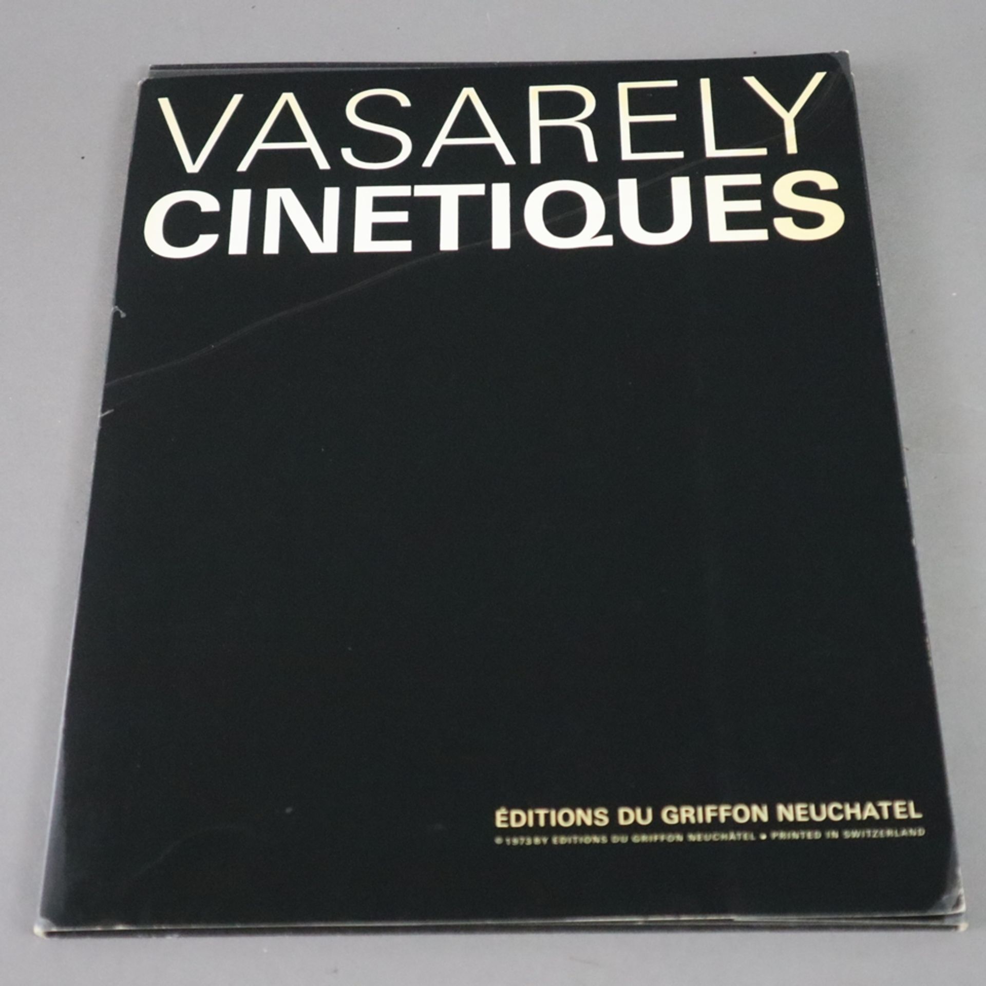 Vasarely, Victor (1908 Pecs - Paris 1997) - Mappe "Cinetiques", 5 Op-Art Kompositionen in Schwarz, - Image 12 of 12