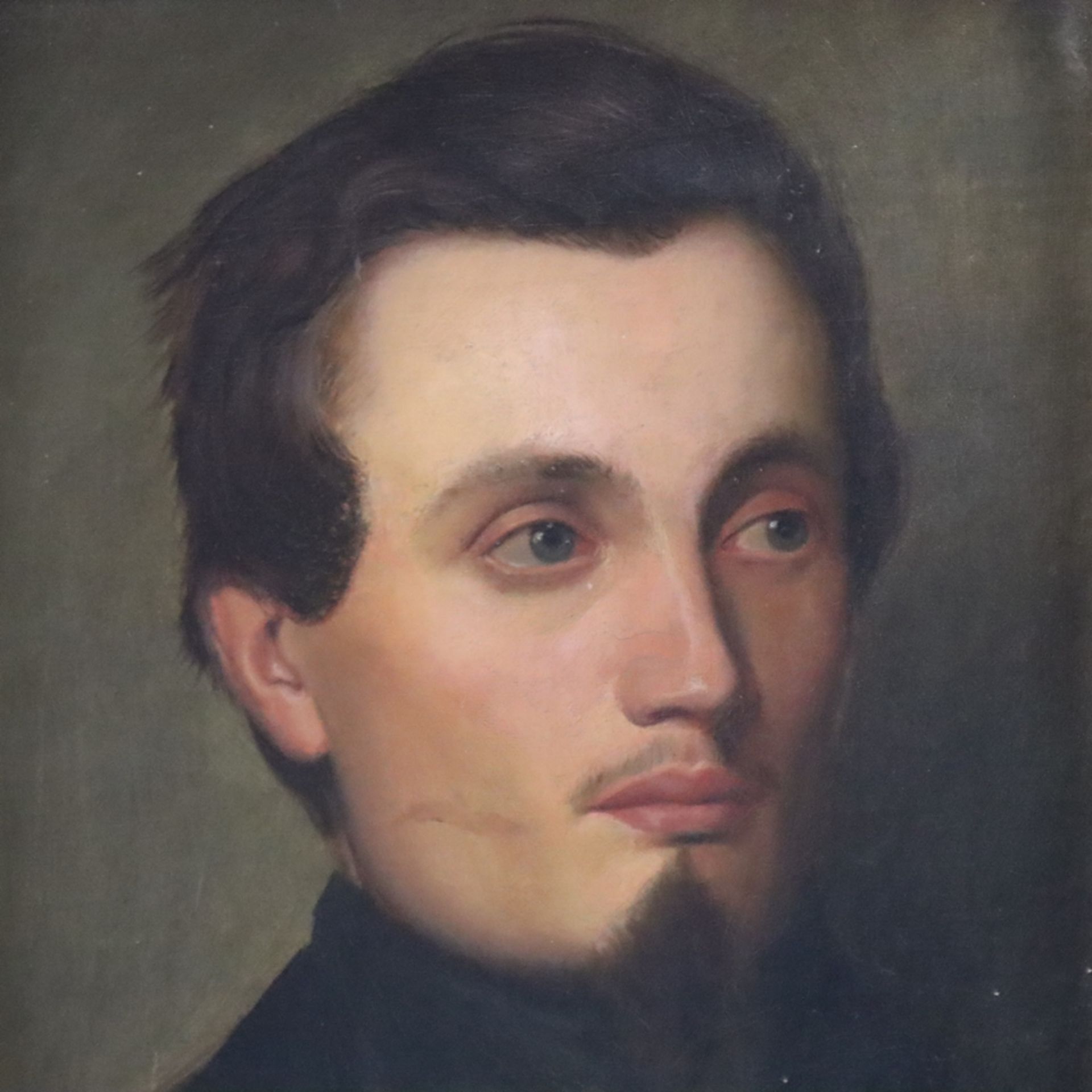 Unbekannte/r Künstler/in (19./20. Jh.) - Portrait eines jungen Mannes, 1. Hälfte 20. Jh., Öl / Lein - Bild 3 aus 6