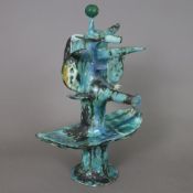 Clavo, Vicente (1923 Madrid - 1994 Balearen) - Abstrakte Figur, Keramik, farbig gefasst, glasiert, 