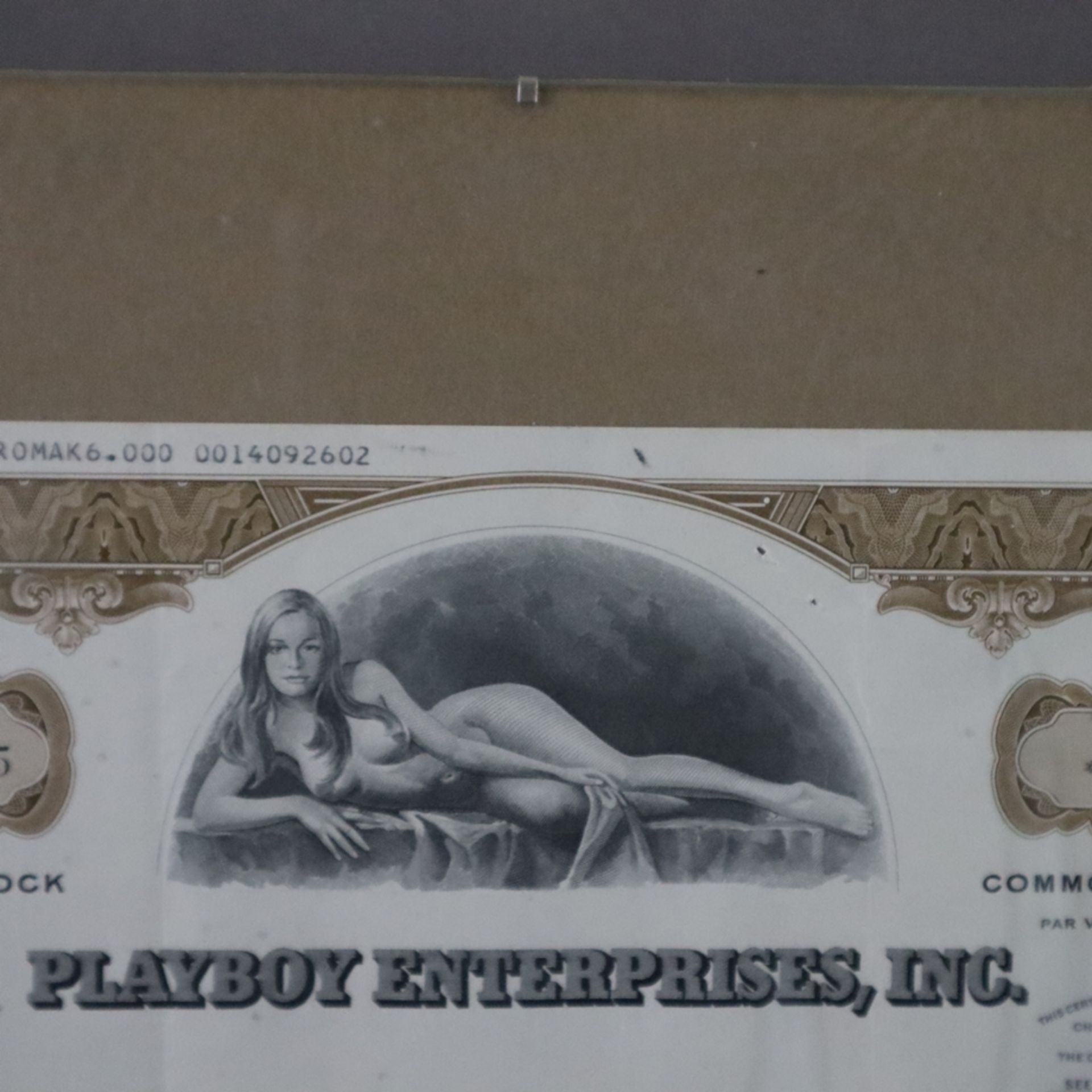 Wertpapier - Playboy Enterprises, Inc. No. NF 39715, datiert 1977, Common Stock, Par Value $1.00, m - Image 4 of 6