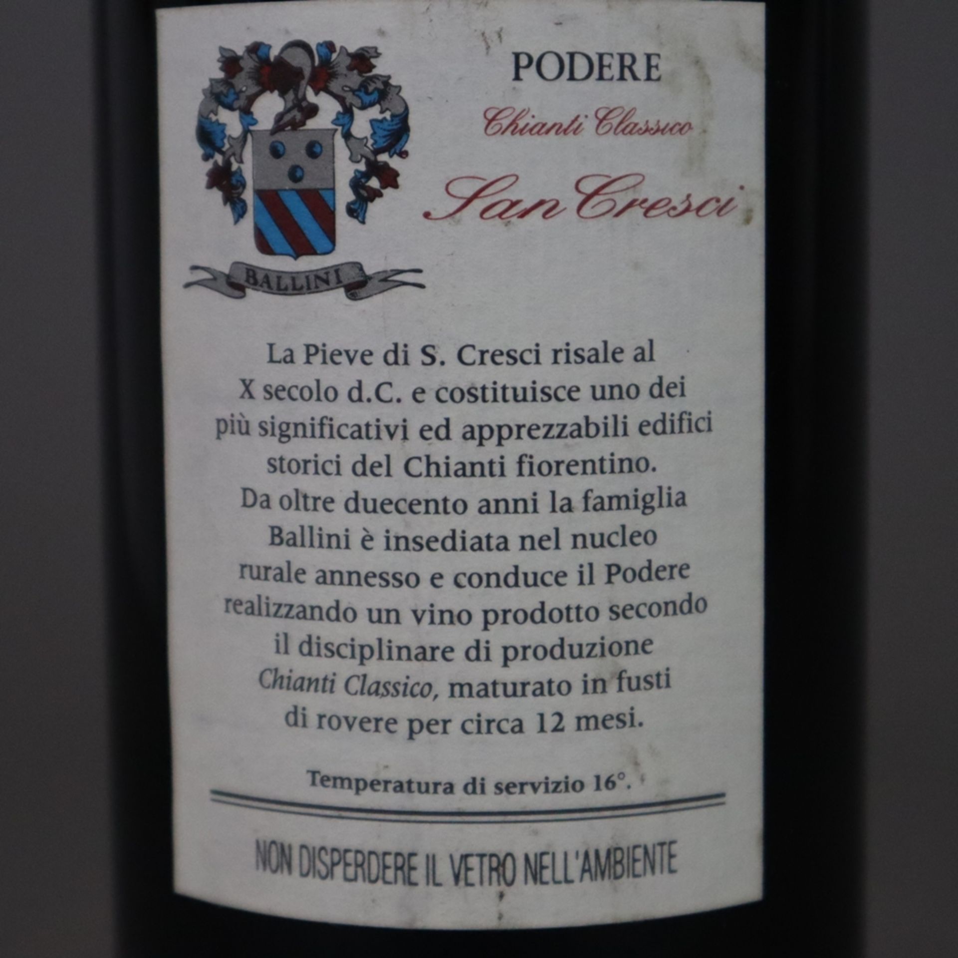 Wein - 1999 Podere San Cresci Chianti Classico, 750 ml, 12,5% - Image 5 of 5