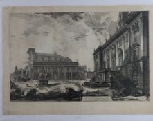 Piranesi, Giovanni Battista (1720 Mogliano/ Venedig - 1778 Rom) - "Veduta della Piazza del Campidog