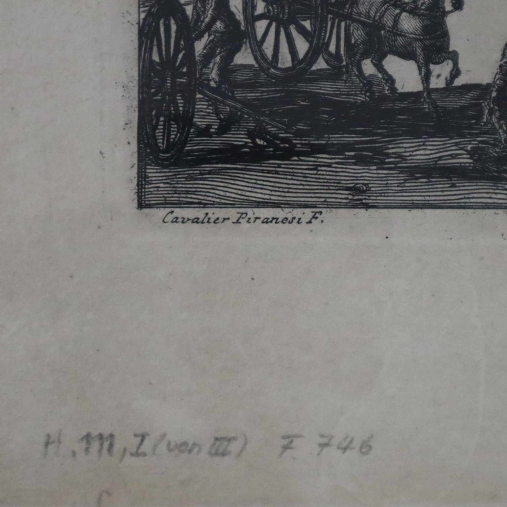 Piranesi, Giovanni Battista (1720 Mogliano/ Venedig - 1778 Rom) - "Veduta della Piazza del Campidog - Image 8 of 8