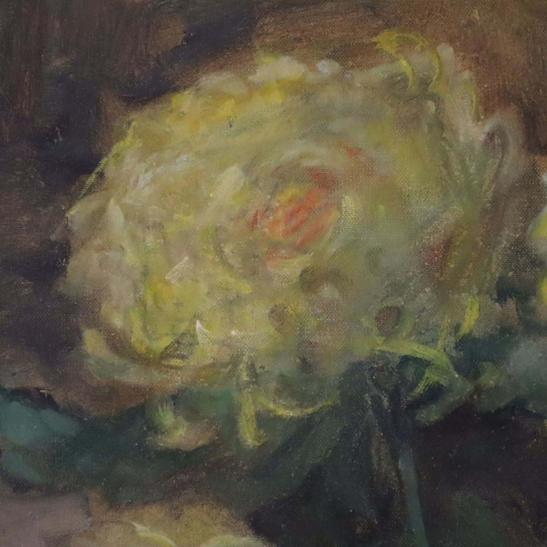 Dörrbecker, Karl (1894 Frankfurt am Main - 1983 ebenda) - Blumenstillleben, Öl auf Leinwand, unten  - Bild 5 aus 8