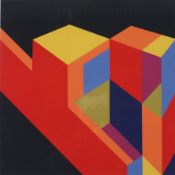 Vandenbranden, Guy (1926-2014) - Ohne Titel, geometrische Farbkomposition, 1972, Farbserigrafie, in