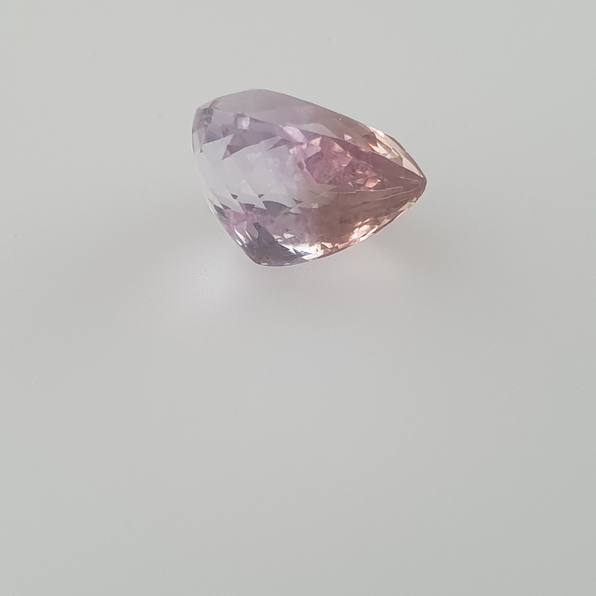 Loser Ametrin - Tropfenschliff von ca.24.52ct, ca.19x17x13mm, mit ITLGR Zertifikat - Bild 3 aus 7