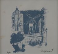 Dignimont, André (1891-1965) - „Au Moulin Rouge - La muse gaillardé“, Orig.Lithografie, Auflage 100