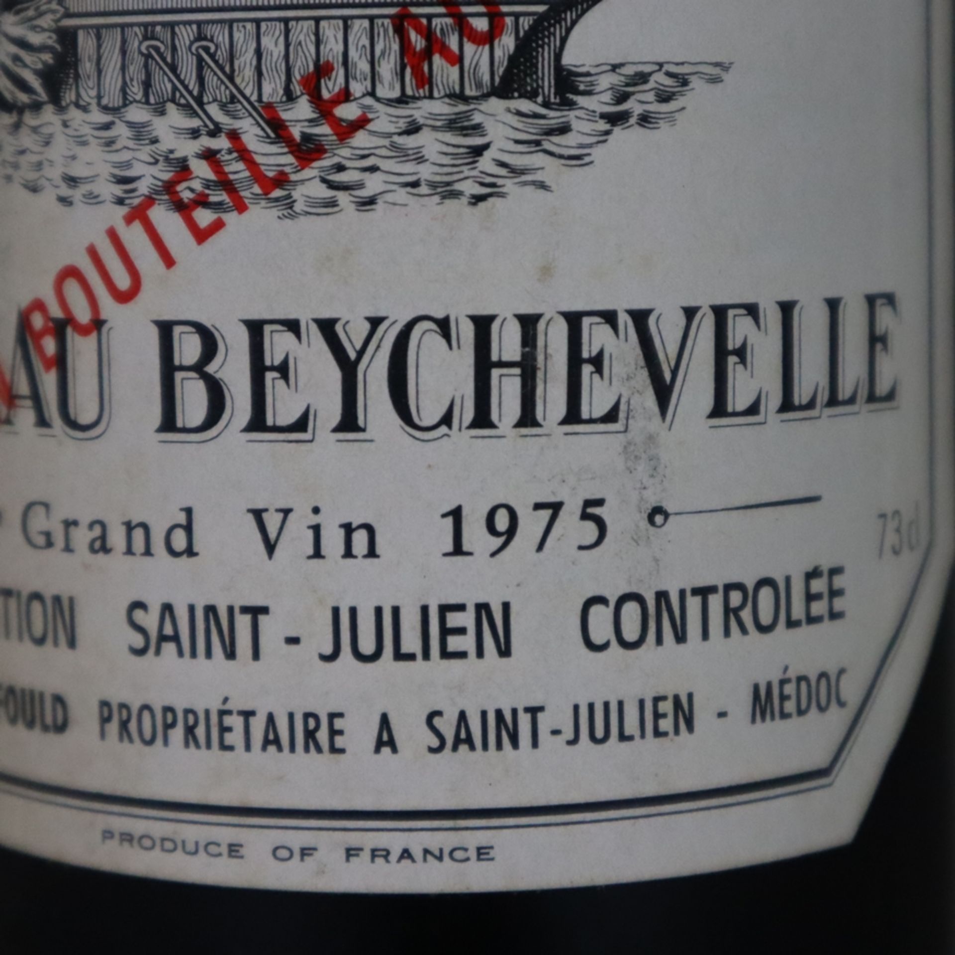 Wein - 1975 Château Beychevelle, Saint-Julien, France, 73 cl. - Image 5 of 5