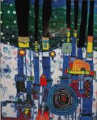 Hundertwasser, Friedensreich (1928 Wien - 2000 Queen Elizabeth 2, Pazifischer Ozean/Neuseeland) - "