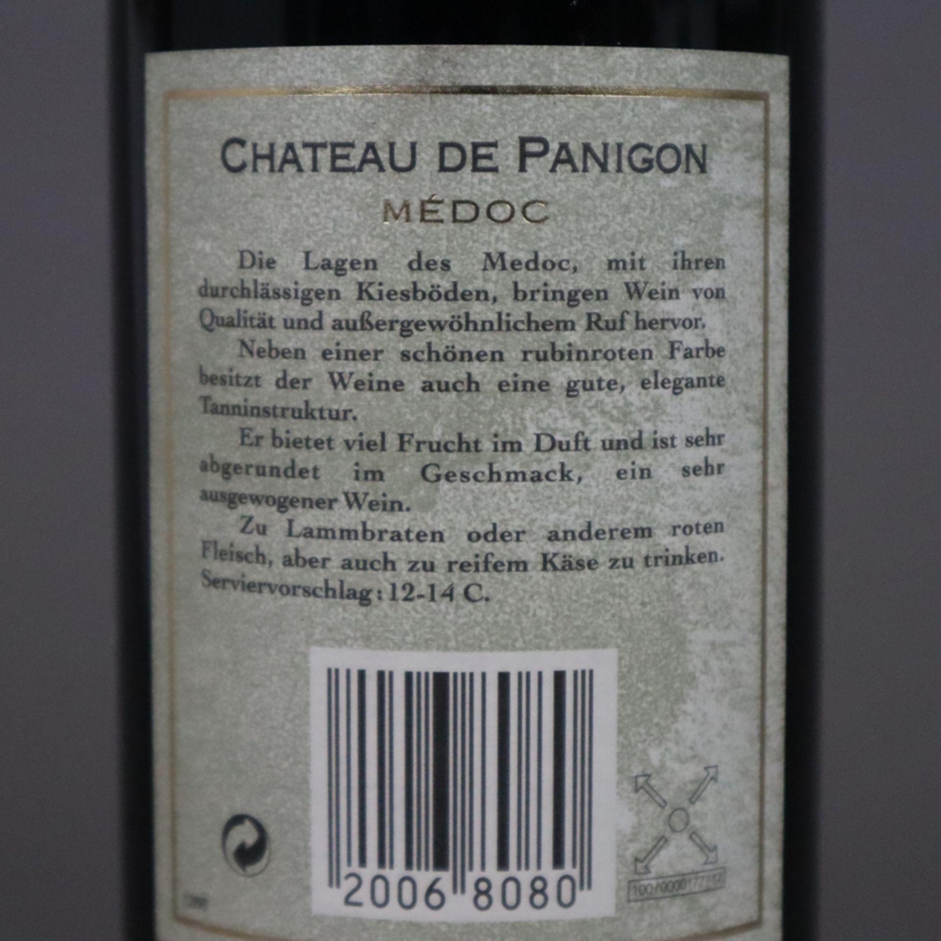 Wein - 2002 Château de Panigon, Médoc, France, 75 cl, 12,5% - Image 5 of 5