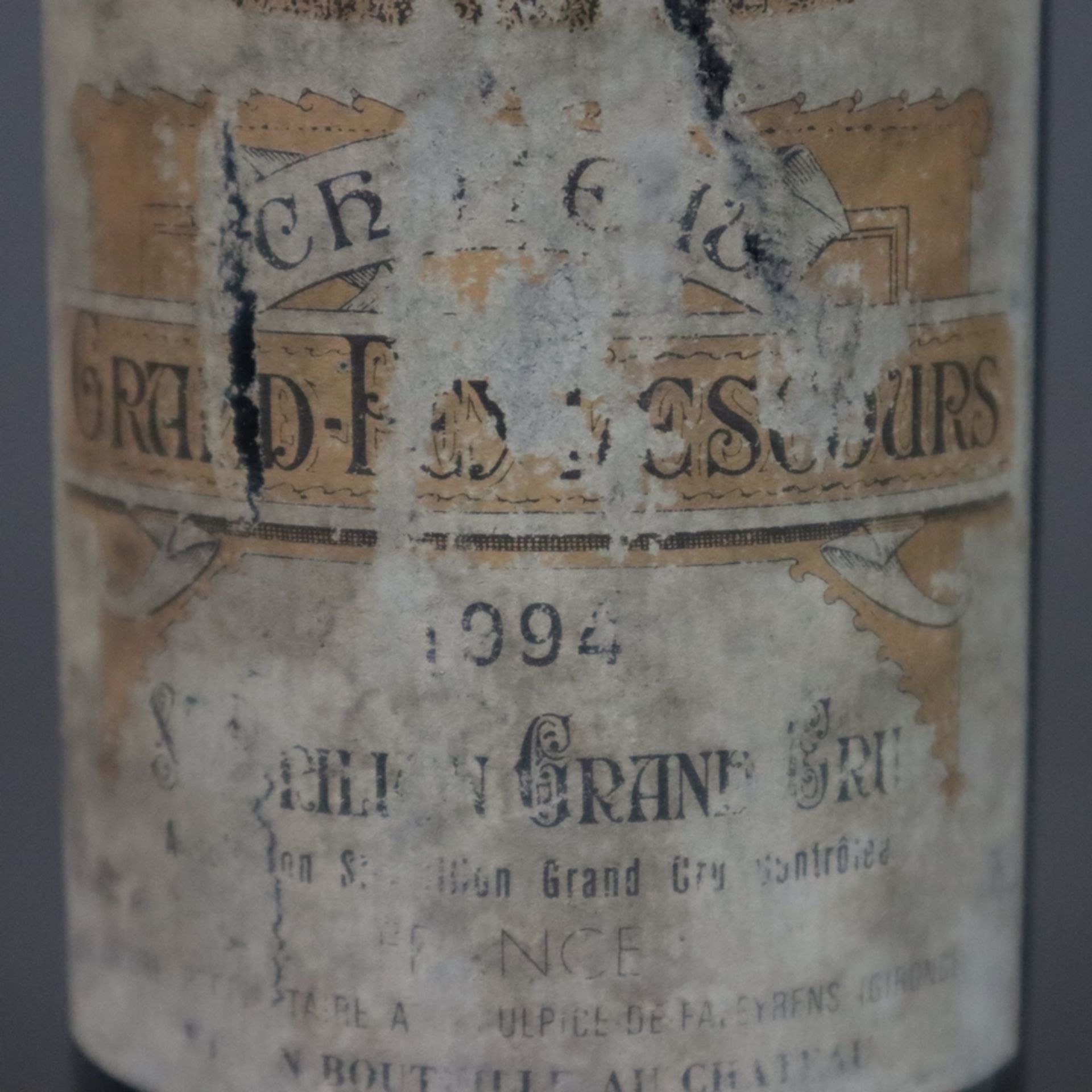 Wein - 1994 Château Grand-Pey-Lescours, Saint-Émilion Grand Cru, France, 0,7 L, Flasche verschmutzt - Image 5 of 6