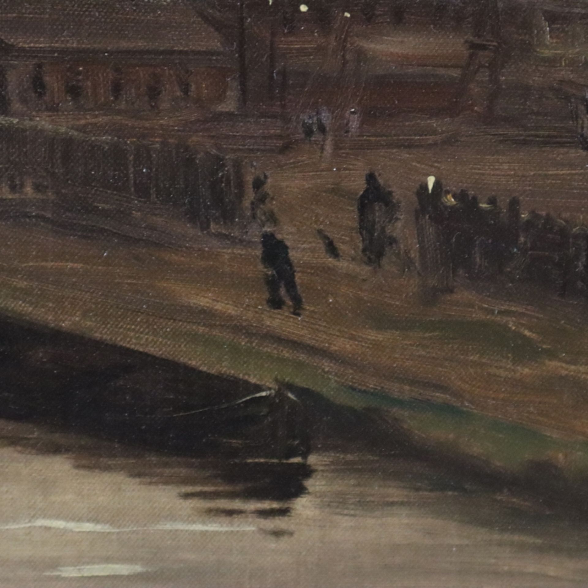 Unbekannte/r Künstler/in (20.Jh.) - Industrielandschaft, um 1920, Öl auf Leinwand, unten links unle - Image 7 of 15