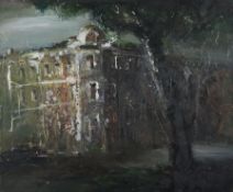 Nadrov, Shamil (*1955, russischer Künstler) - "Sommer", 1989, Öl auf Leinwand, rückseitig in Russis