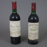 Weinkonvolut - 2 Flaschen, France, 1979 Château Tourans Saint-Émilion, 1975 / Château Branaire-Dulu