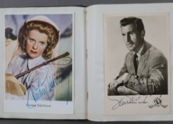 Zwei Autogramm-Alben aus den Jahren 1953 und 1954- sorgfältig von der Frankfurterin Margarete Kautz