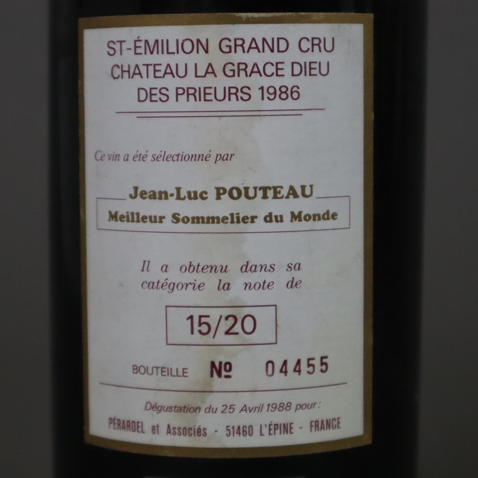 Weinkonvolut - 2 Flaschen, France, 1985 Château La Grâce Dieu des Prieurs, Saint-Èmilion Grand Cru/ - Image 5 of 8