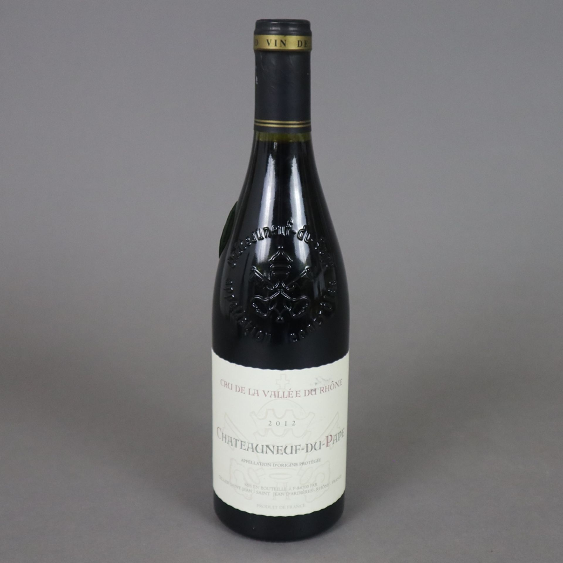 Wein - 2012 Cru de la Vallée du Rhône Châteauneuf-du-Pape Rhône, France, 75 cl, 14%