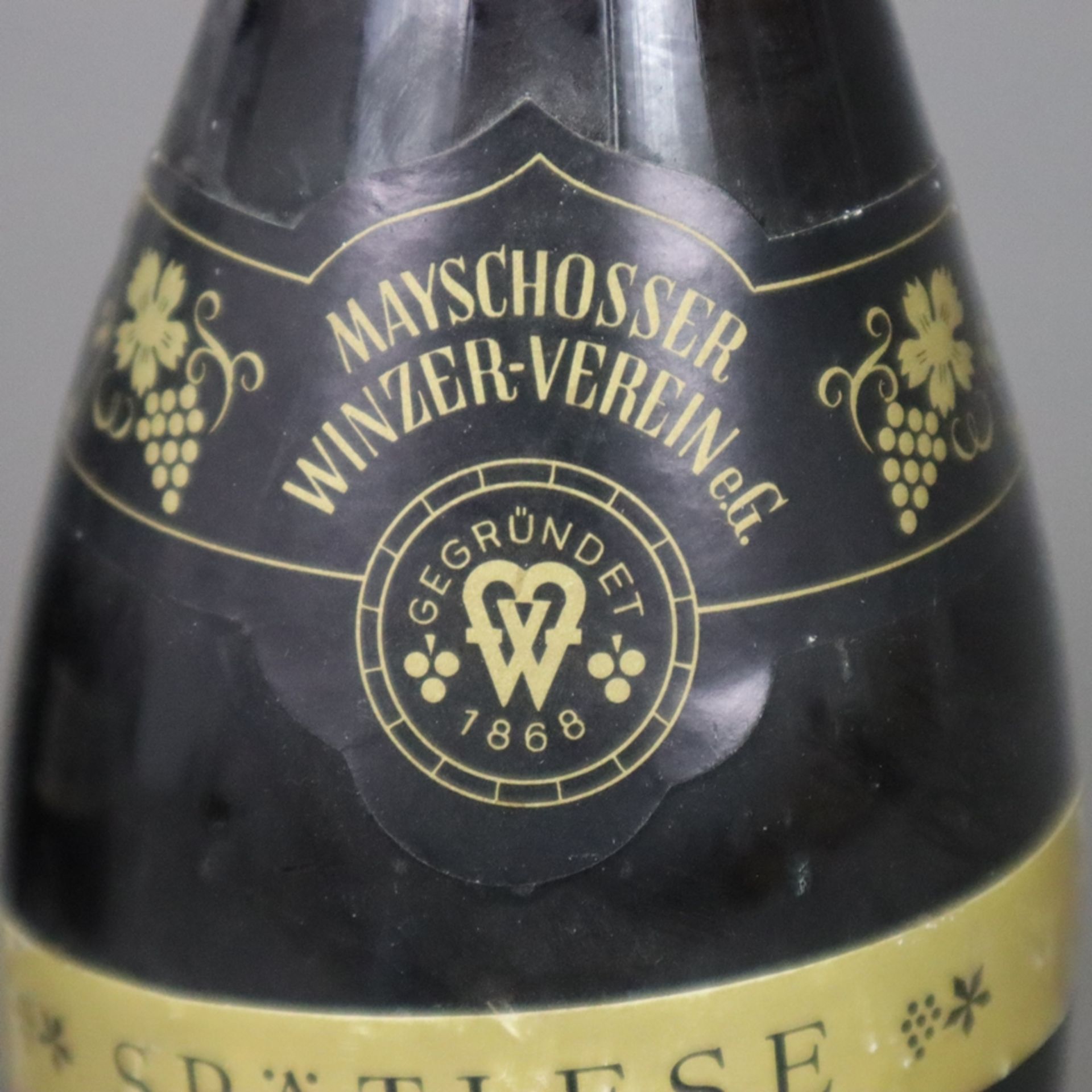 Weinkonvolut - 2 Flaschen, 1976 Mayschosser Mönchsberg, Spätburgunder, Spätlese, je 0,7 L., Flasche - Image 3 of 7