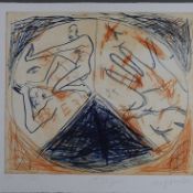 Penck, A.R. (1939 Dresden-2017 Zürich) - "Member", 1993, Farbradierung auf Velin mit Wasserzeichen,