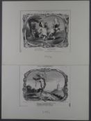 Daumier, Honoré (1808 Marseille - 1879 Valmondois, Val-d'Oise) - 2 Lithographien aus der Serie "Idy