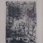 Großmann, Rudolf (1882-1941) - "Der Kurfürstendamm in Berlin", Radierung, unten links handsigniert