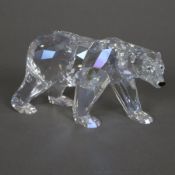 Swarovski Tierfigur - "Eisbär Siku", klares Kristallglas, facettiert, Entwurf: Anton Hirzinger, Jah