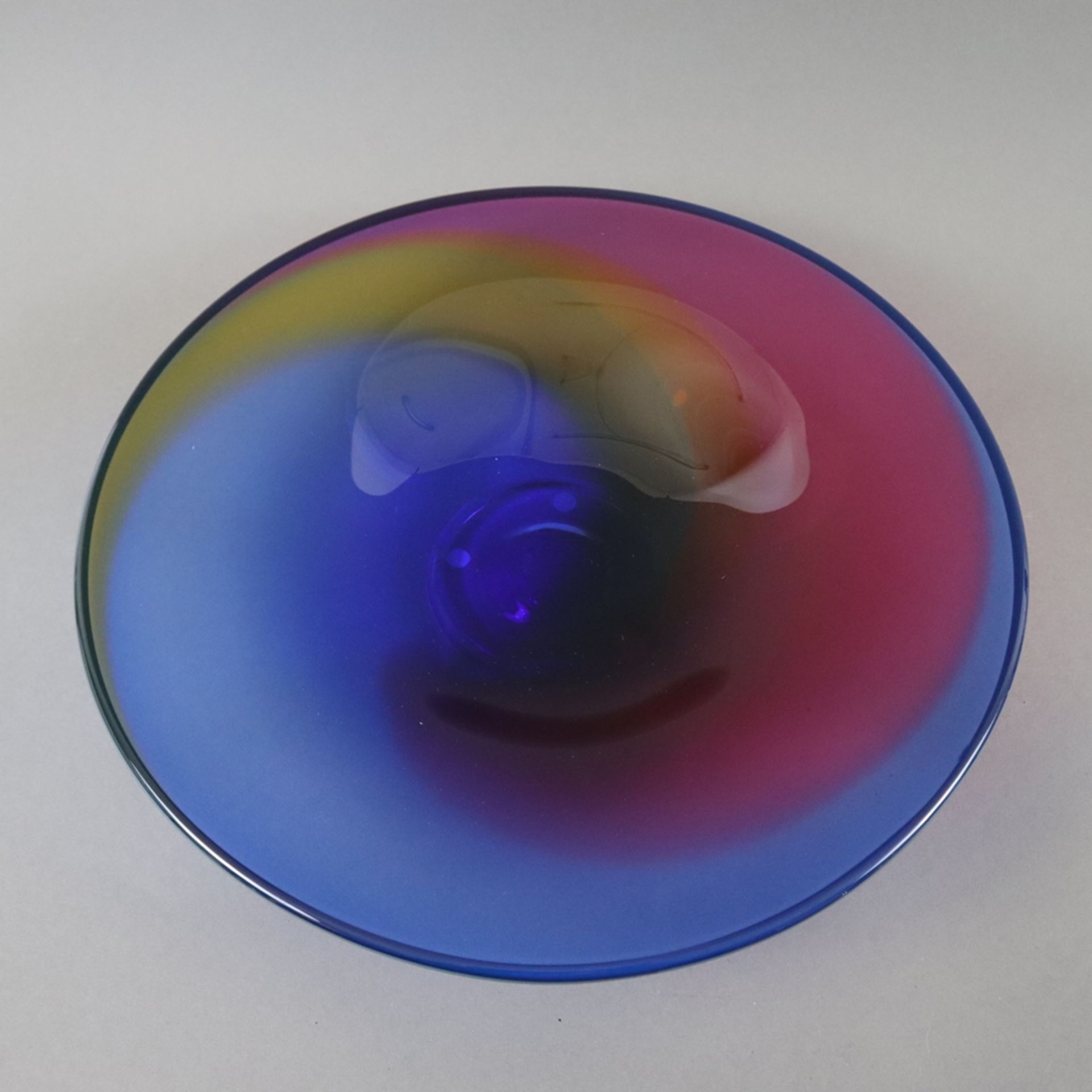 Konvolut Kunstglas - Ausführung: Glashütte Transjö, Schweden, dickwandiges Glas mit farbigen Unterf - Bild 2 aus 8