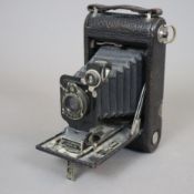 Eastman Kodak Faltkamera - No. 1 Autographic Kodak Jr., Metallgehäuse mit Lederüberzug, Filmtyp A-1