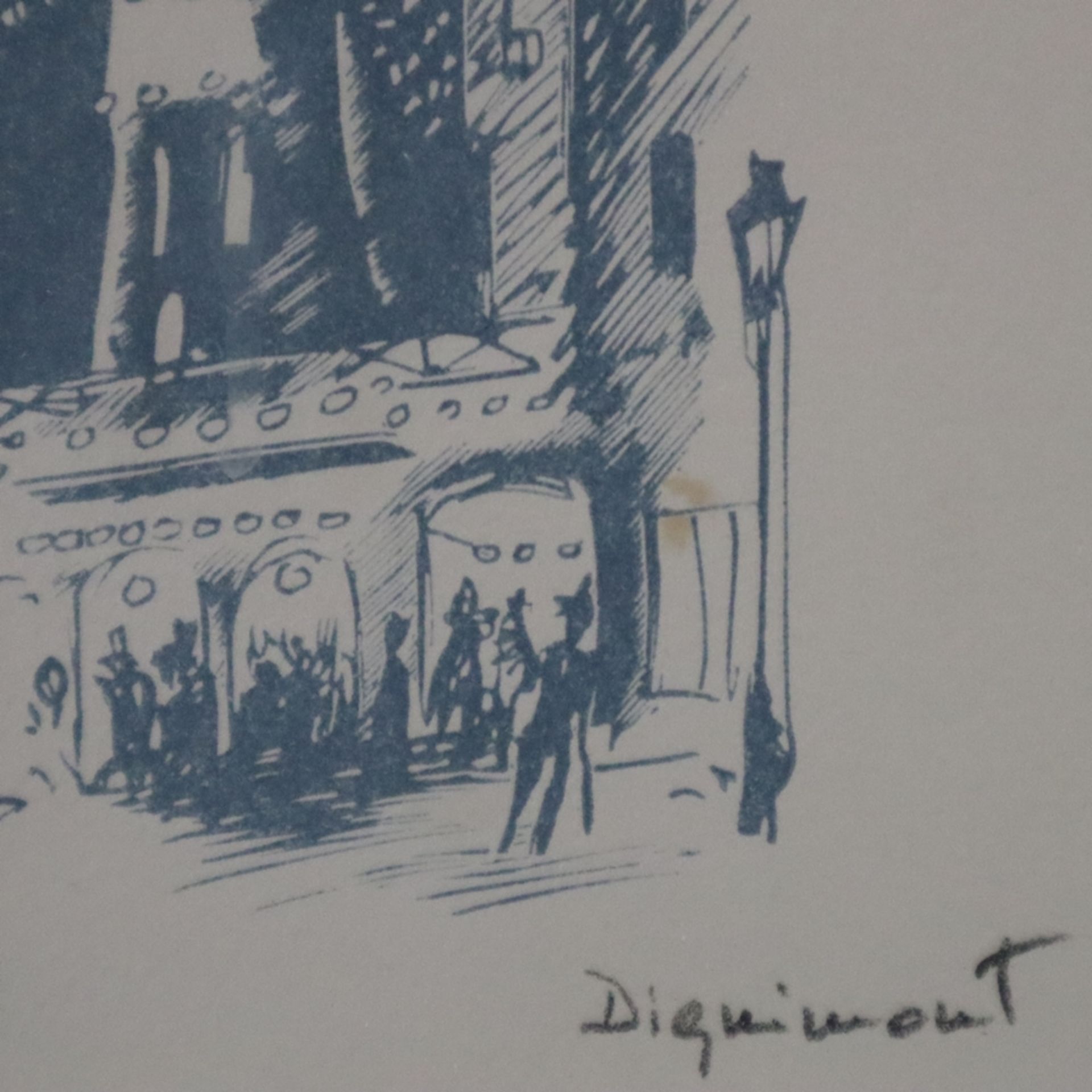 Dignimont, André (1891-1965) - „Au Moulin Rouge - La muse gaillardé“, Orig.Lithografie, Auflage 100 - Bild 4 aus 4