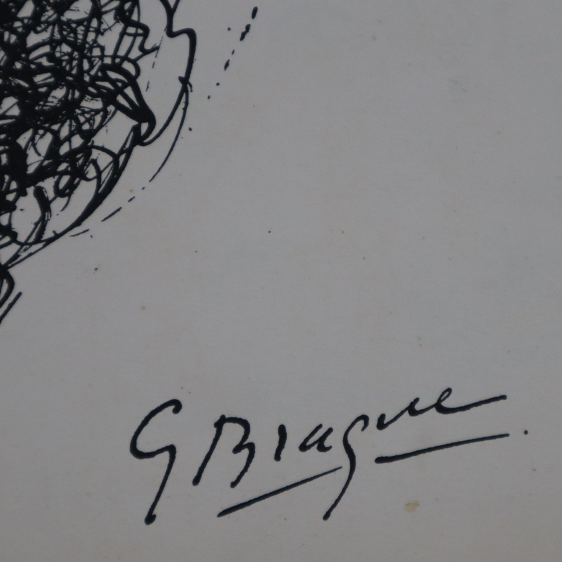 Braque, Georges (1882 Argenteuil - 1963 Paris) - "La guitare", Lithografie, im Stein signiert, Blat - Bild 5 aus 6
