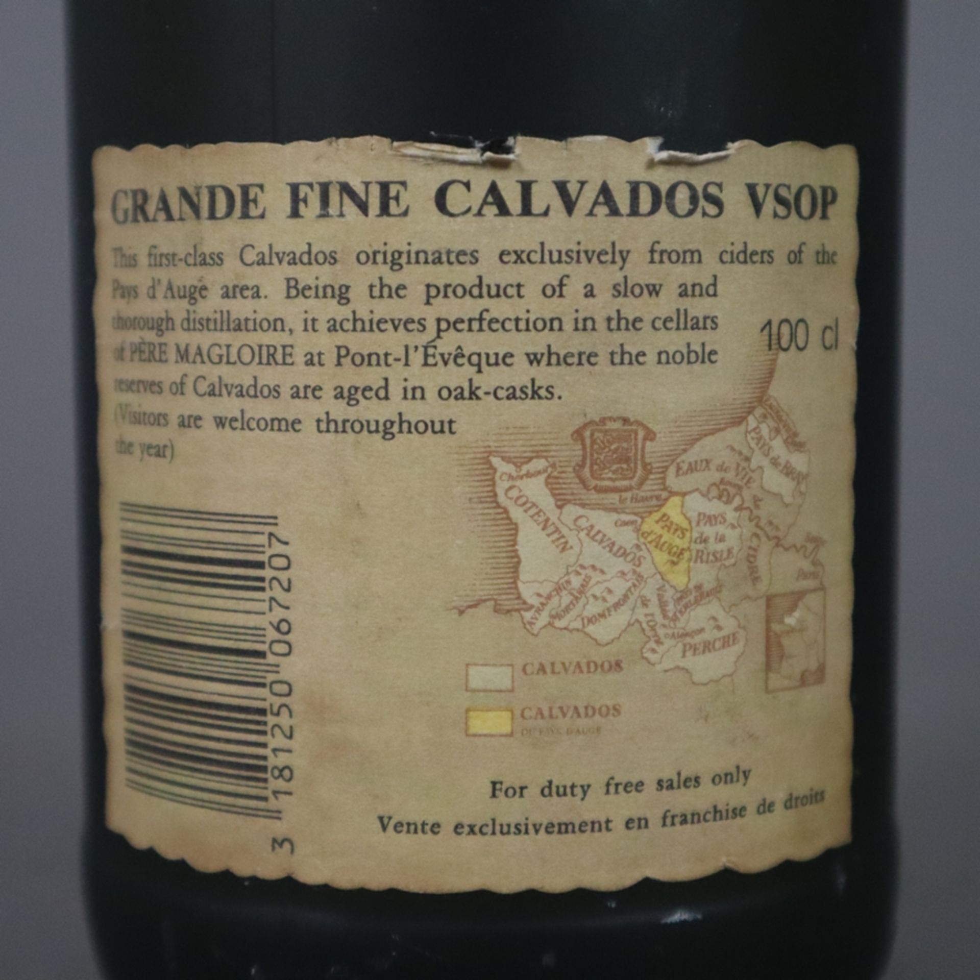 Calvados - Père Magloire, Grande Fine Calvados, V.S.O.P., France, 100 cl, 40% - Bild 4 aus 4