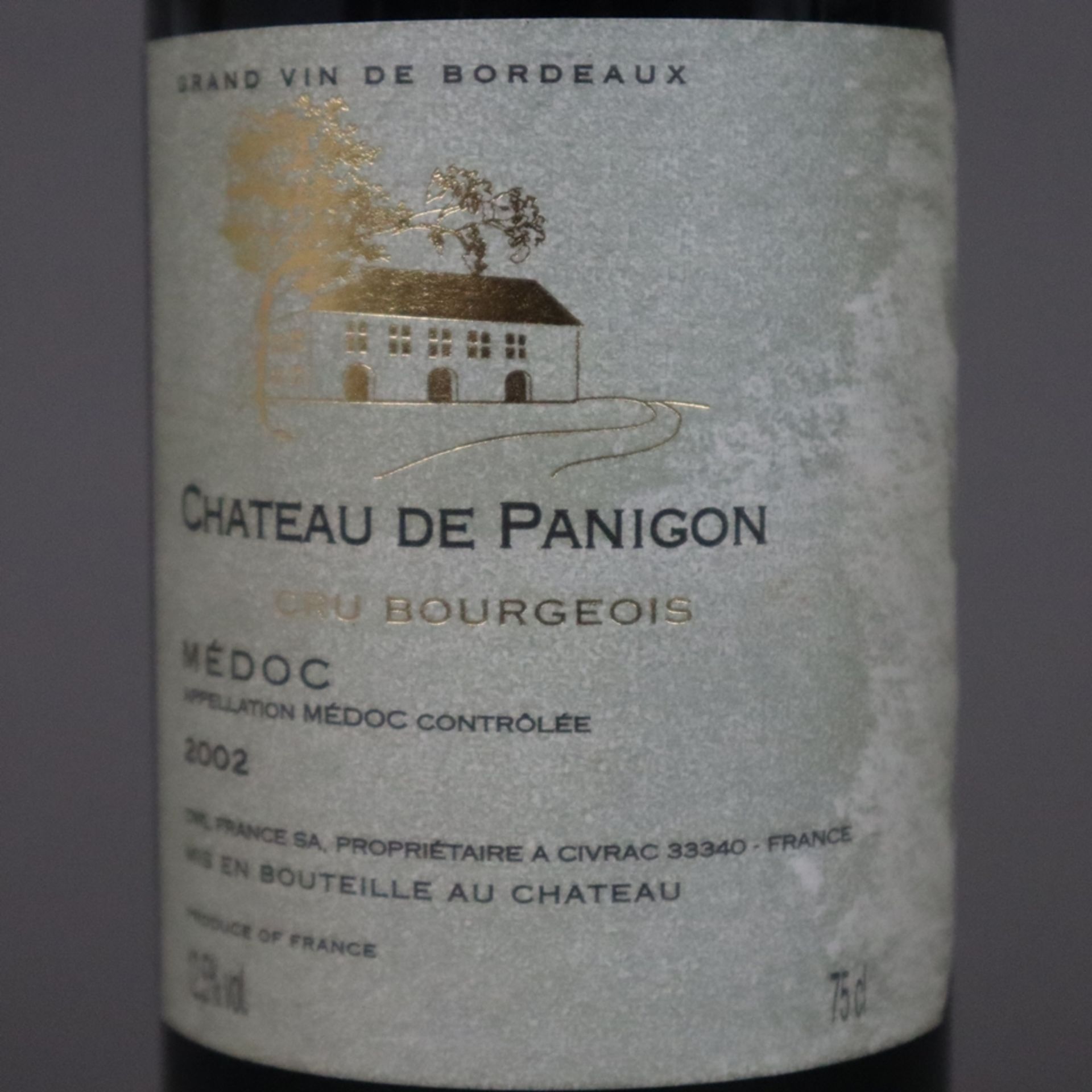 Wein - 2002 Château de Panigon, Médoc, France, 75 cl, 12,5% - Bild 3 aus 5
