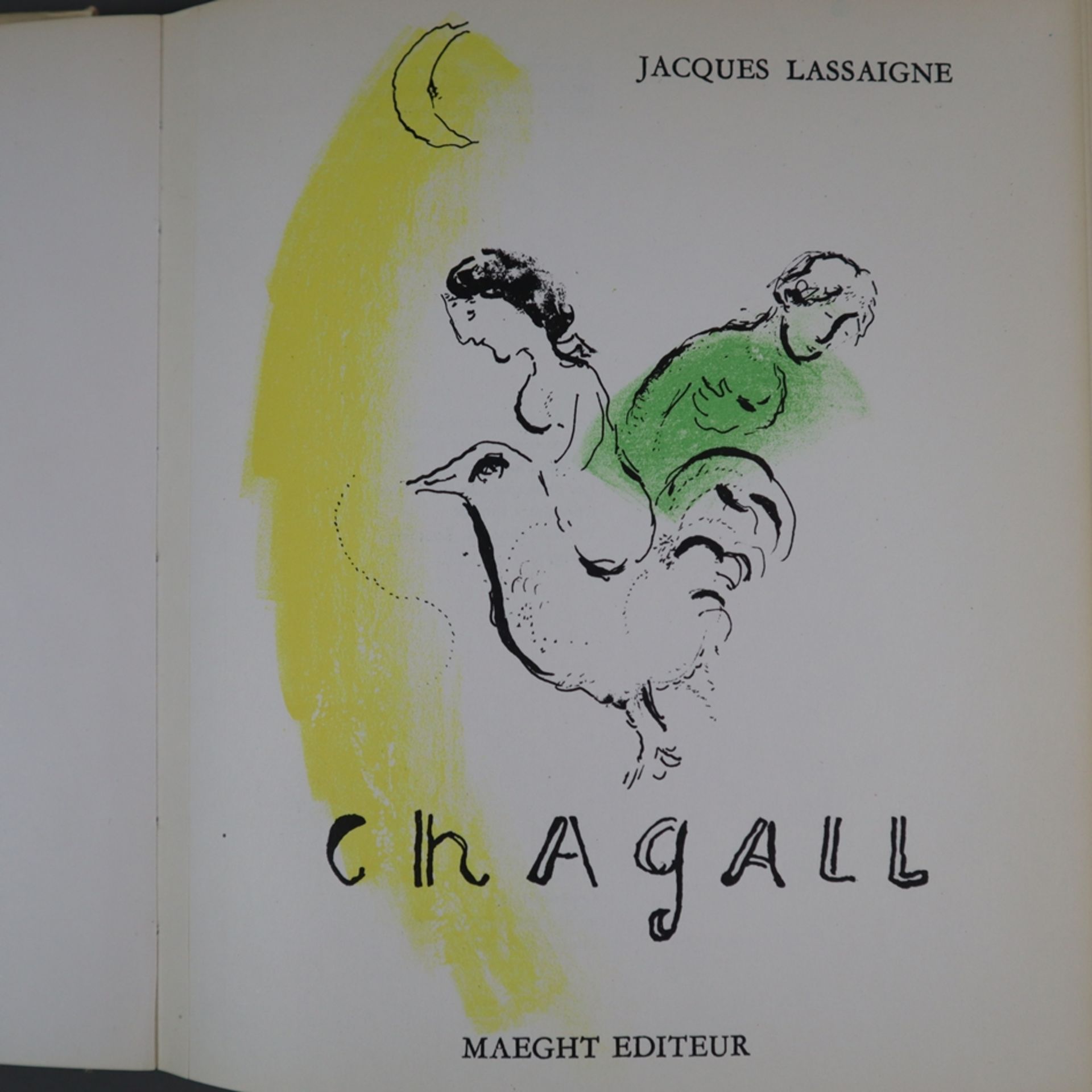 Marc Chagall / Jacques Lassaigne - "Chagall", Paris, Maeght 1957, mit 15 Lithografien (inkl. Titel  - Bild 2 aus 12