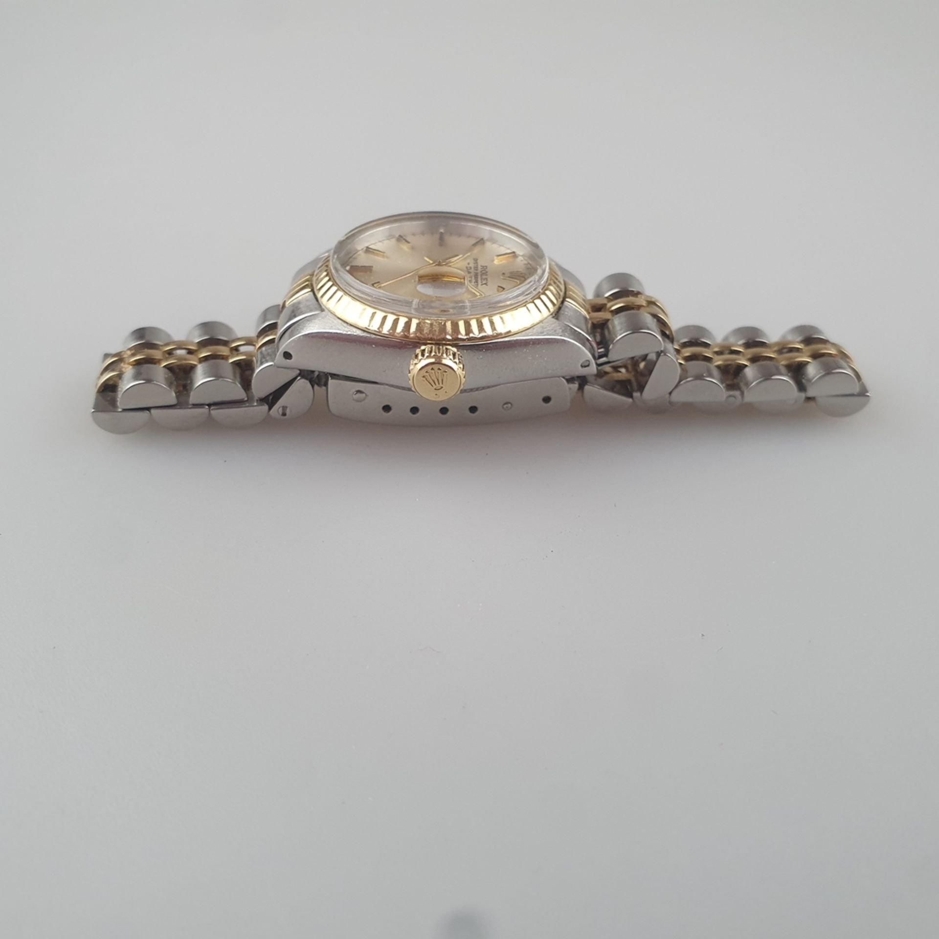 Rolex-Damenarmbanduhr - Oyster Perpetual, Datejust Modell 6917/3, bicolores Gehäuse und Armband aus - Bild 3 aus 9