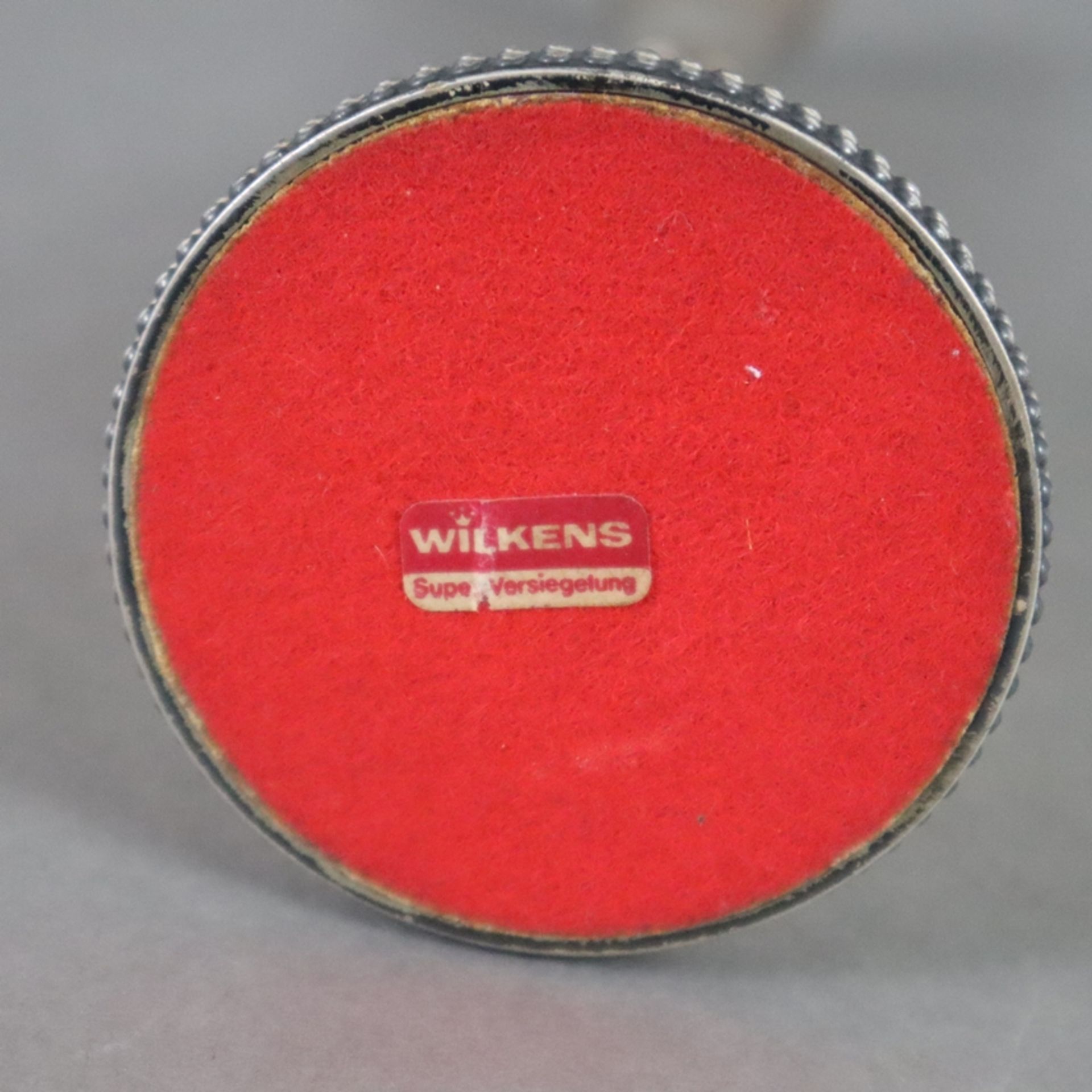 Solifleur-Vase - Wilkens, 835er Silber, Stand mit Perlstabrelief, gestempelt „Wilkens, Firmenzeiche - Bild 6 aus 6