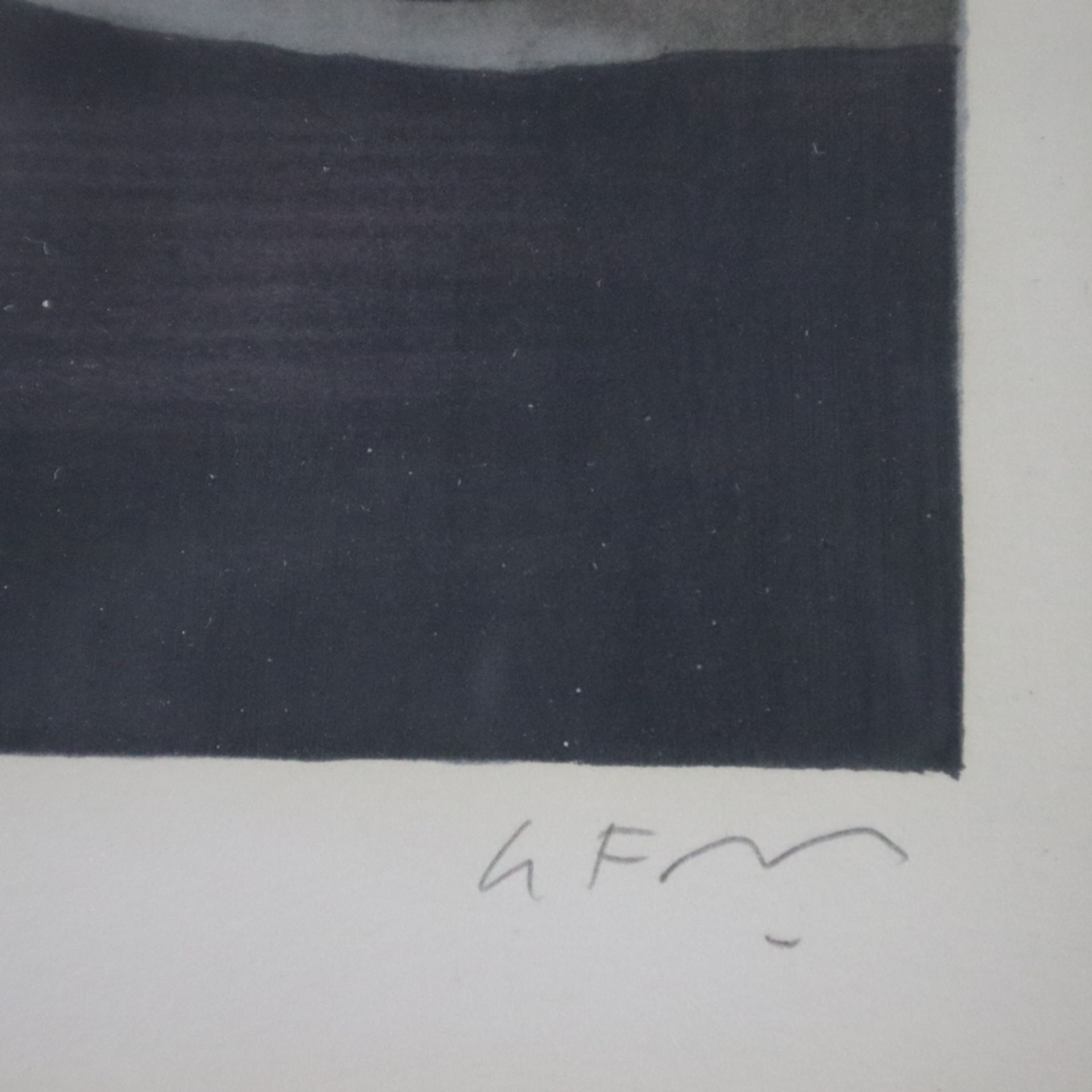 Le Foll, Alain (1934-1981) - Surreale Komposition, Farblithografie, unten rechts in Blei signiert, - Bild 6 aus 6
