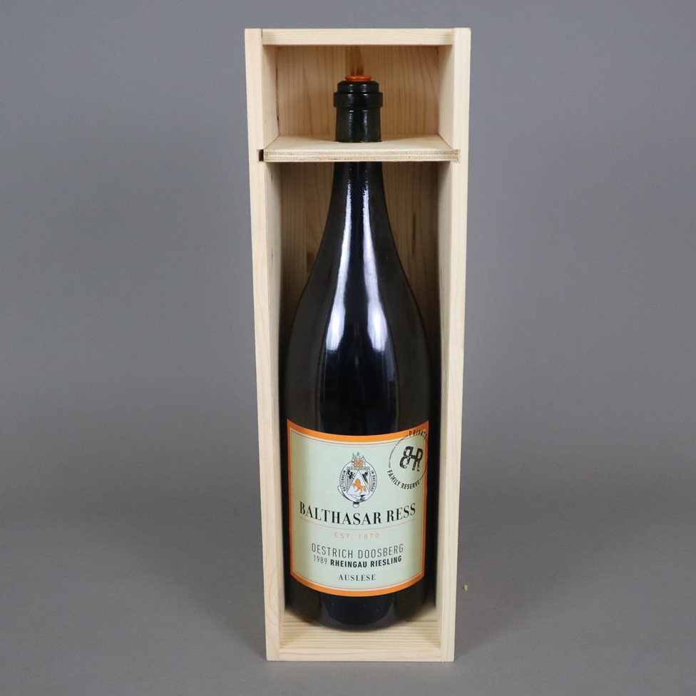 Wein - 1989 Oestrich Doosberg Riesling Auslese (3 l Doppelmagnum), Private Family Reserve, Füllstan - Image 5 of 6