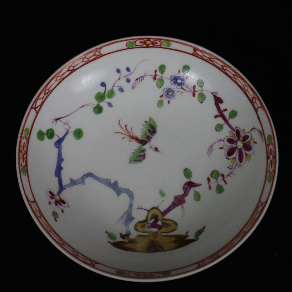 Teetasse mit Untertasse - Meissen, um 1780/90, Porzellan, polychrome Malerei mit Kakiemon-Dekor mit - Image 6 of 8