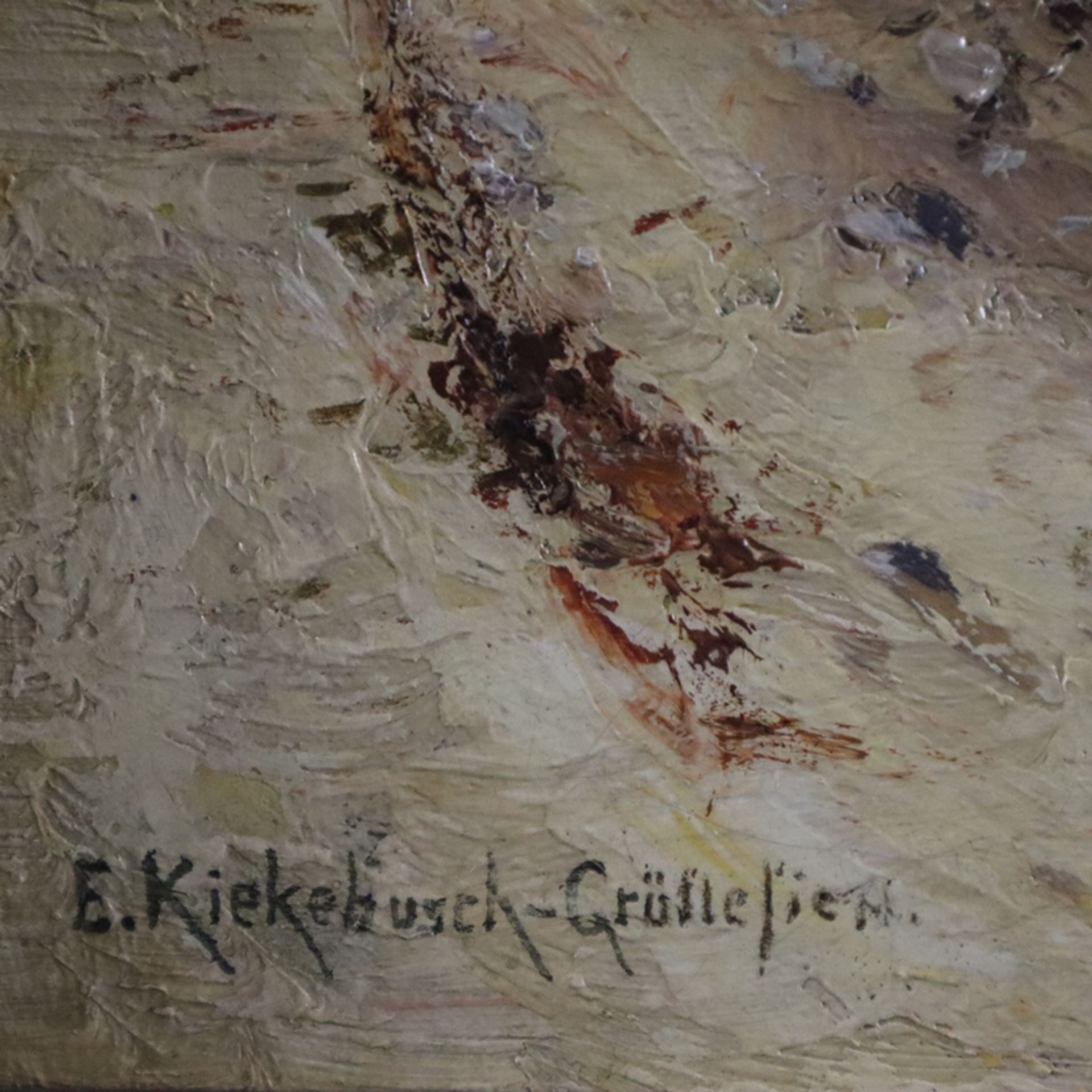 Grüttefin-Kiekebusch, Elisabeth (1871, Kettwig - im 20. Jh.) - "Im Jössingfjord", Öl auf Leinwand, - Bild 10 aus 12
