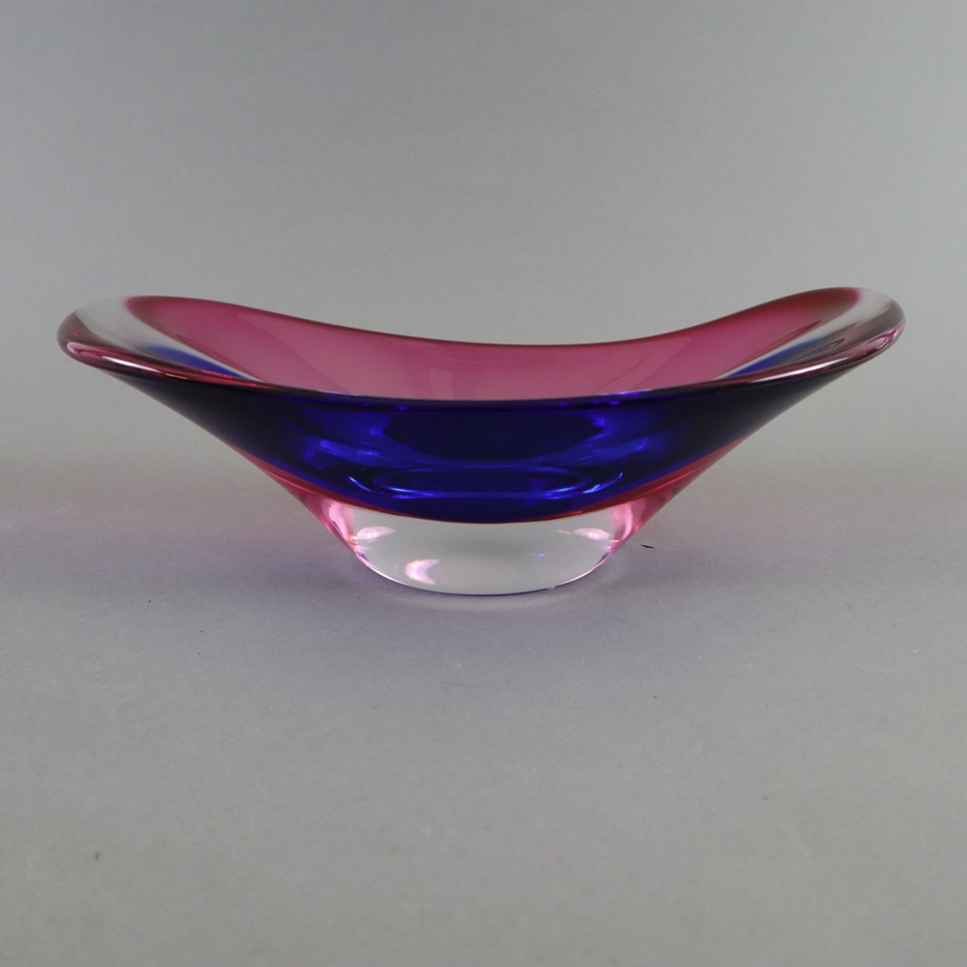 Konvolut Kunstglas - Ausführung: Glashütte Transjö, Schweden, dickwandiges Glas mit farbigen Unterf - Bild 5 aus 8