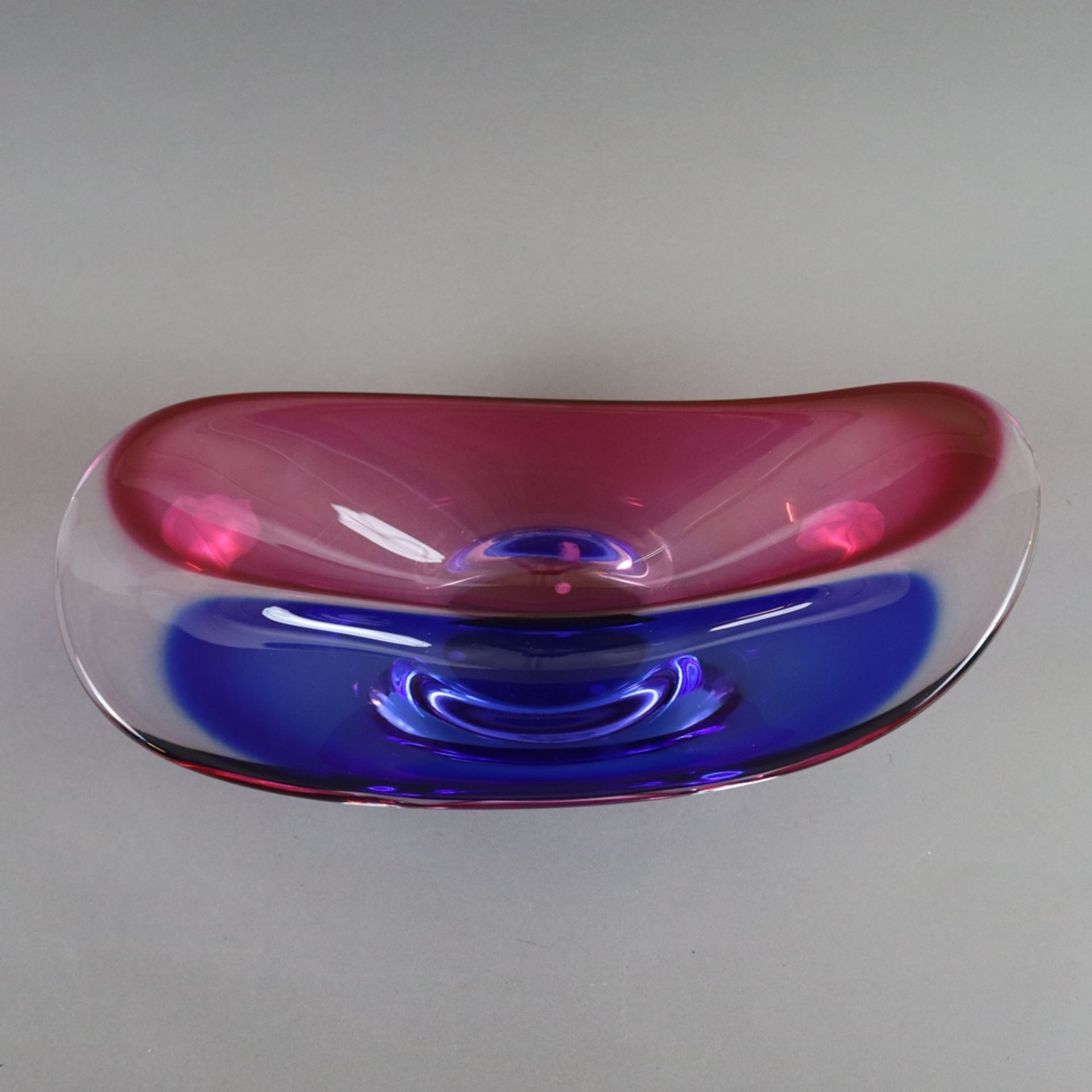 Konvolut Kunstglas - Ausführung: Glashütte Transjö, Schweden, dickwandiges Glas mit farbigen Unterf - Bild 6 aus 8
