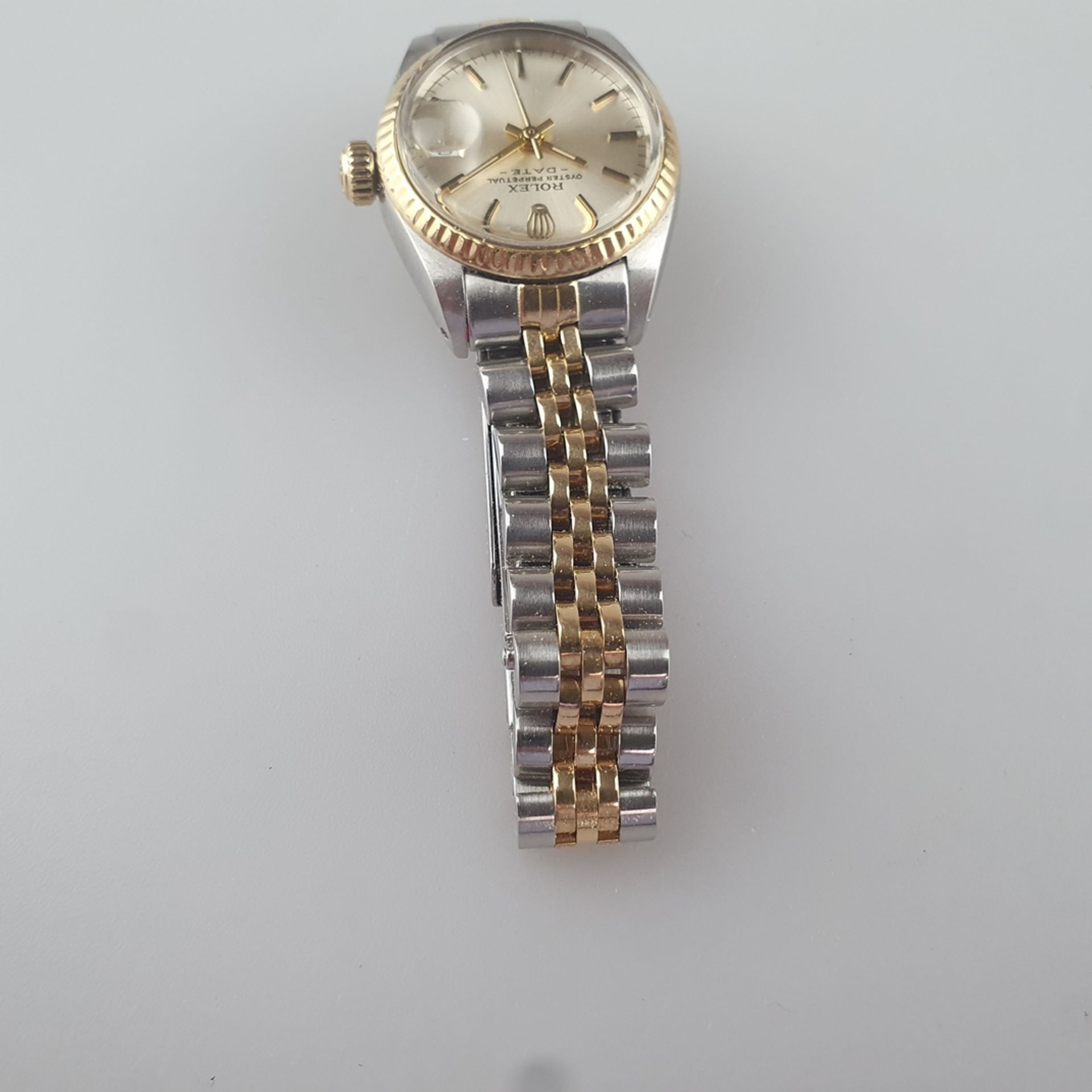 Rolex-Damenarmbanduhr - Oyster Perpetual, Datejust Modell 6917/3, bicolores Gehäuse und Armband aus - Bild 4 aus 9